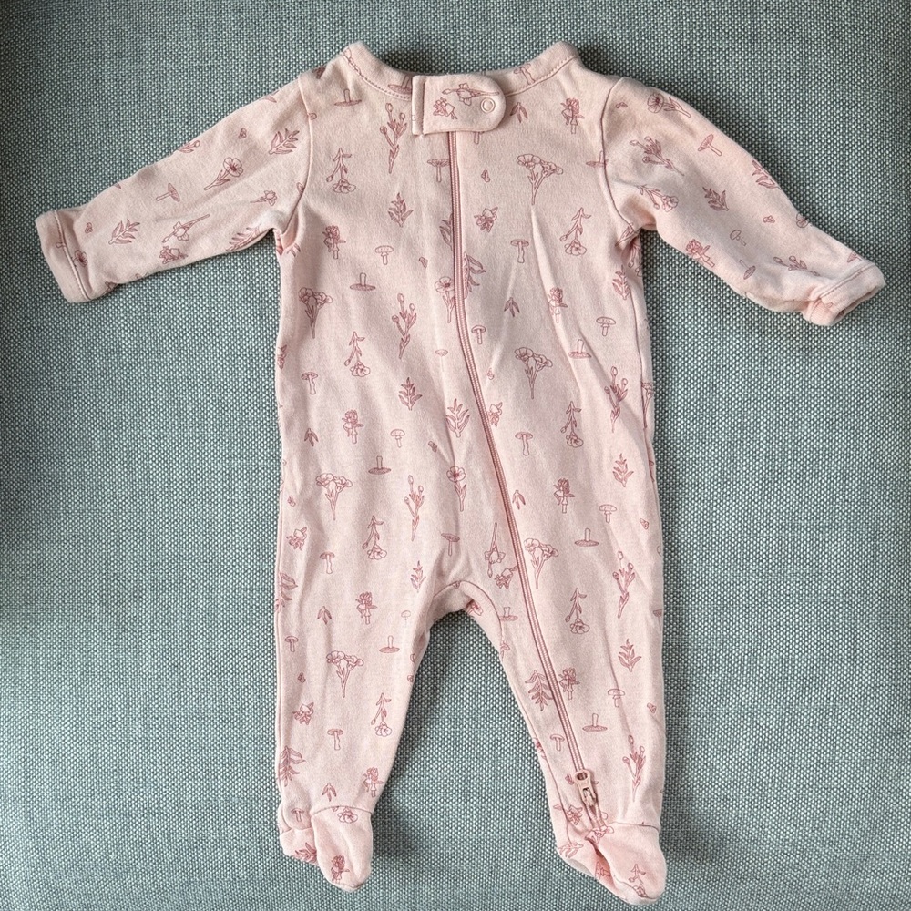 Nordstrom Pink Floral Kids One Piece size Newborn